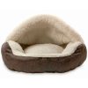 Pet Supplies * | Precious Tails Vegan Leather Deep Dish Cave Pet Bed Home Pet Supplies