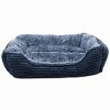 Pet Supplies * | Precious Tails Super Plush Corduroy And Sherpa Cuddler Pet Bed Home Pet Supplies