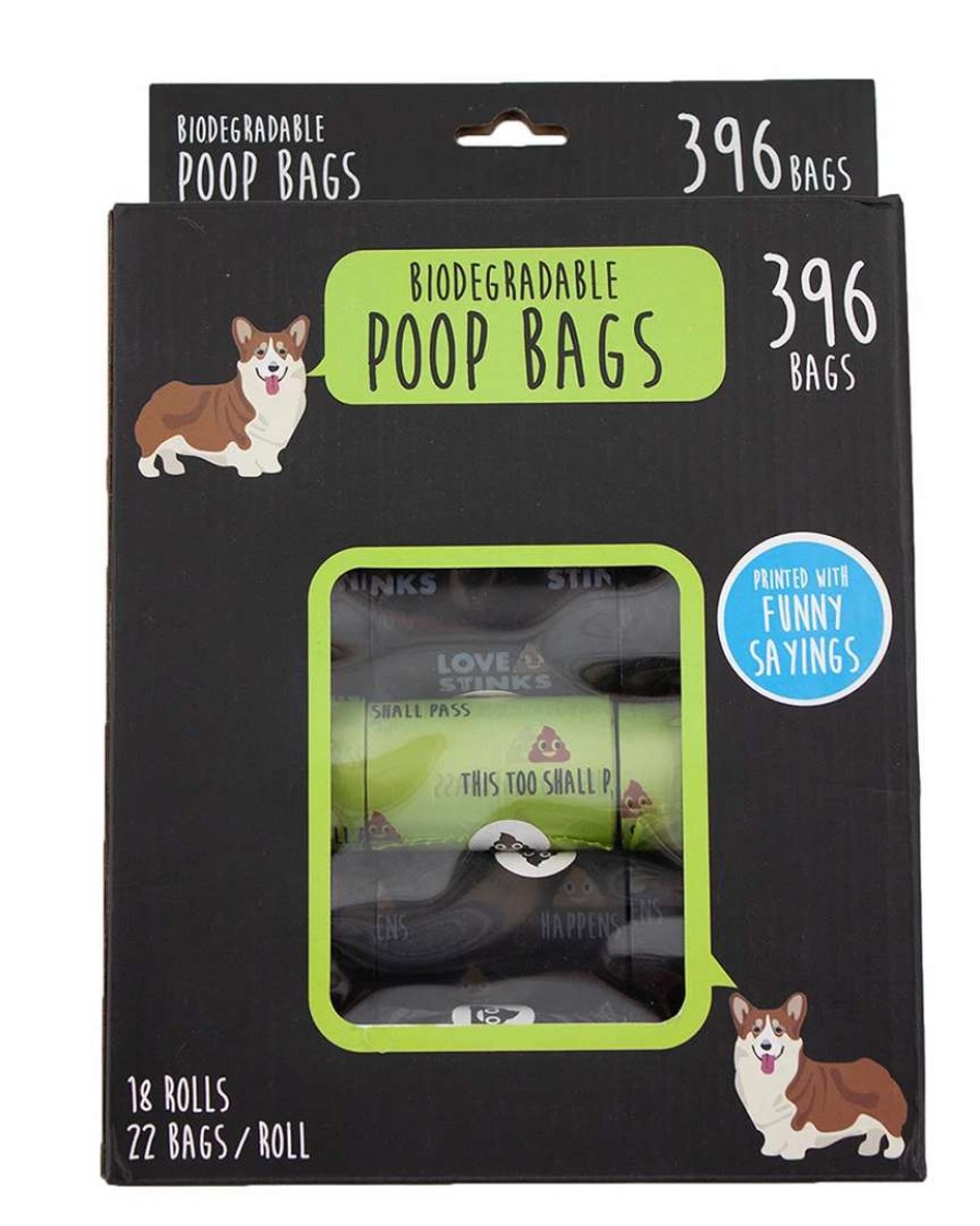 Pet Supplies * | Precious Tails 396Ct Humorous Biodegradable Pet Waste Bags Home Pet Supplies