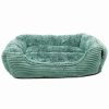 Pet Supplies * | Precious Tails Super Plush Corduroy And Sherpa Cuddler Pet Bed Home Pet Supplies