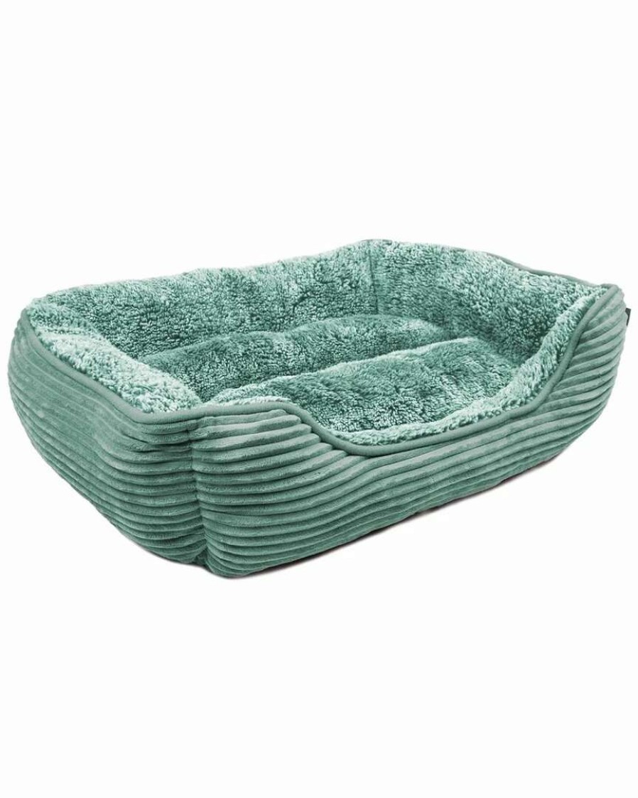 Pet Supplies * | Precious Tails Super Plush Corduroy And Sherpa Cuddler Pet Bed Home Pet Supplies