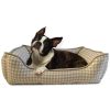 Pet Supplies * | Precious Tails Canvas Houndstooth Cuddler Medium Home Pet Supplies