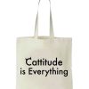 Pet Supplies * | Precious Tails " Everyday Is Caturday" Canvas Tote Bag Home Pet Supplies