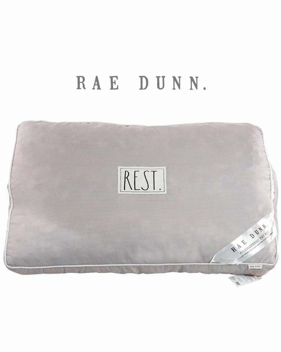 Pet Supplies * | Precious Tails Rae Dunn Rae Dunn Orthopedic "Rest" Pet Pillow Bed Home Pet Supplies