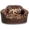 Pet Supplies * | Precious Tails Leopard Princess Bed Home Pet Supplies