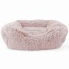 Pet Supplies * | Precious Tails Super Lux Fur Large Cuddler Pet Bed Home Pet Supplies