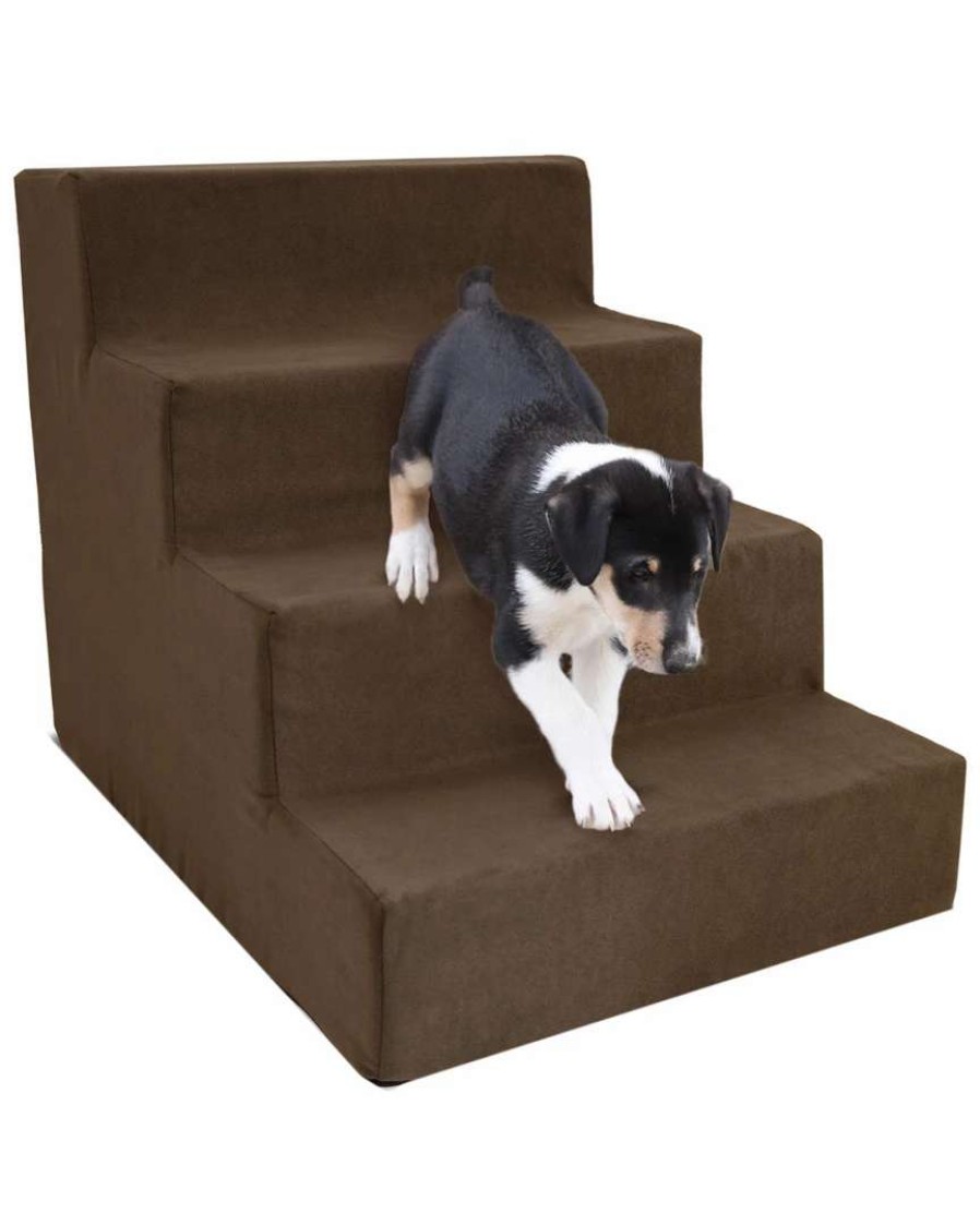 Pet Supplies * | Precious Tails 4 Step Portable Pet Stairs By Home Base Pet Supplies