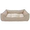 Pet Supplies * | Precious Tails Canvas & Fleece Cuddler Home Pet Supplies