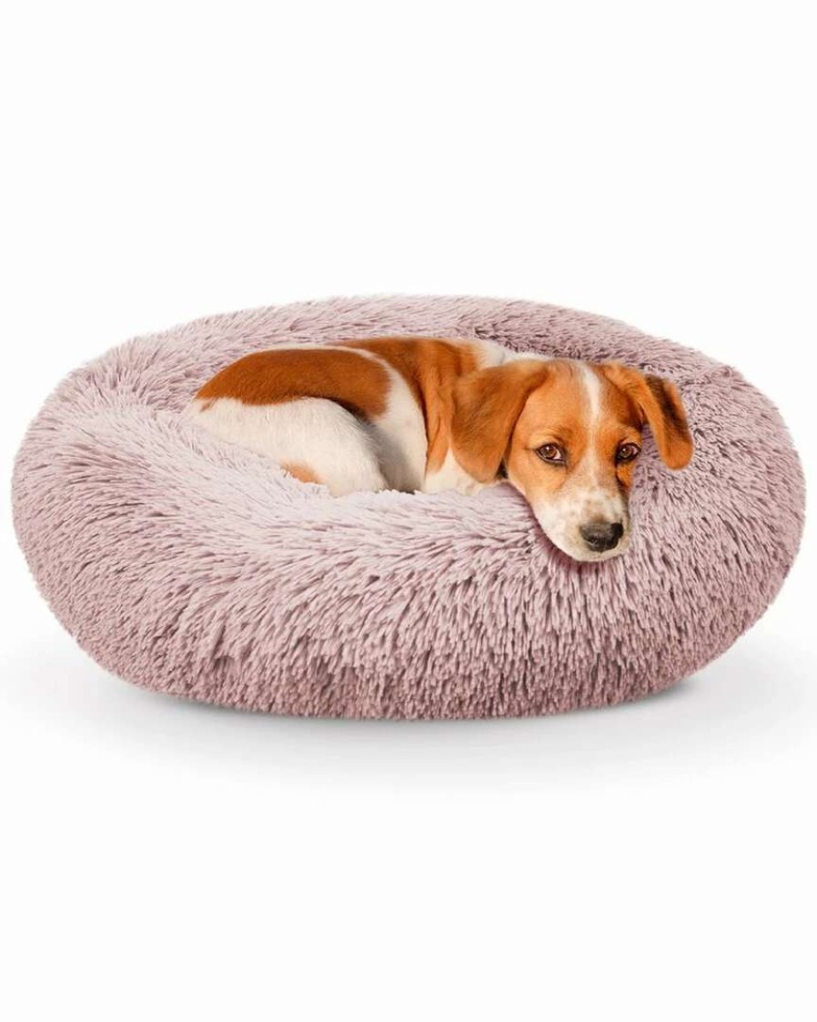 Pet Supplies * | Precious Tails Super Lux Fur Donut Pet Bed- Large Home Pet Supplies