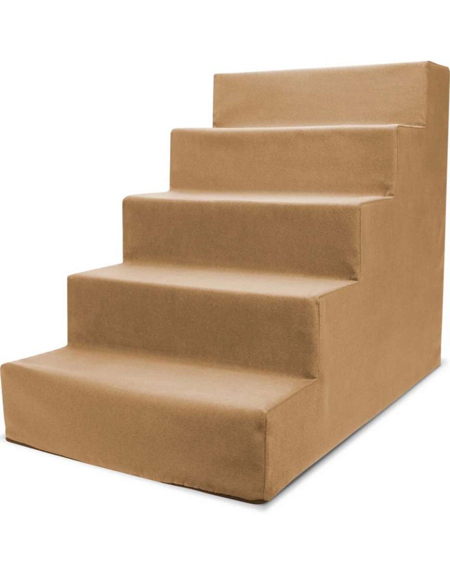 Pet Supplies * | Precious Tails 5 Step Portable Pet Stairs By Home Base Pet Supplies