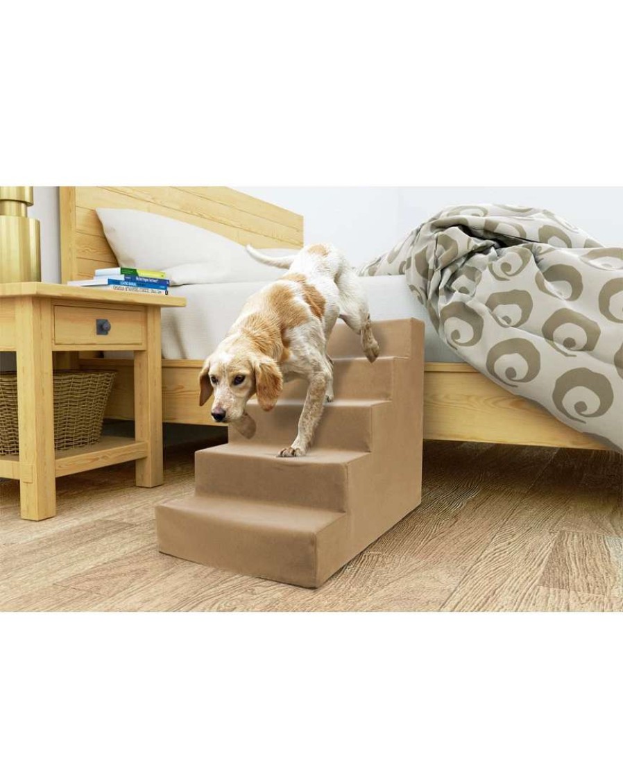 Pet Supplies * | Precious Tails 5 Step Portable Pet Stairs By Home Base Pet Supplies