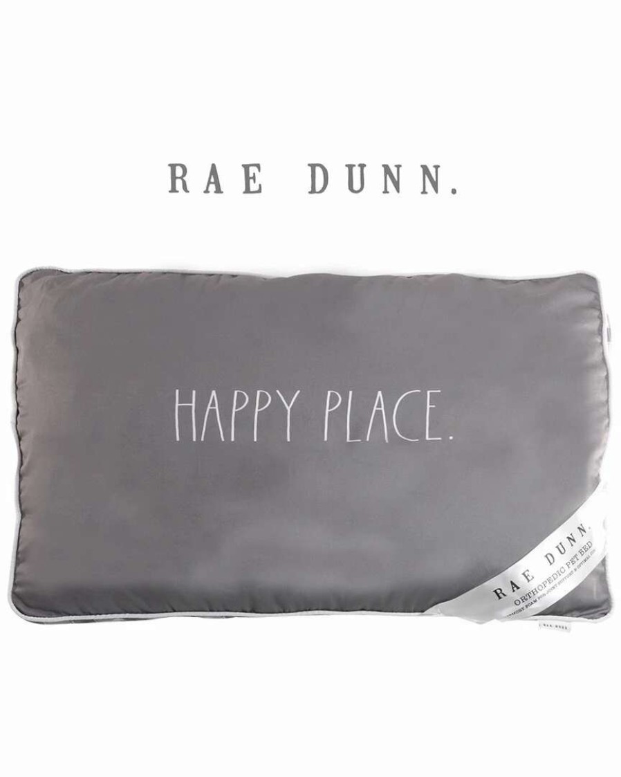 Pet Supplies * | Precious Tails Rae Dunn Rae Dunn Orthopedic "Happy Place" Pet Pillow Bed Home Pet Supplies