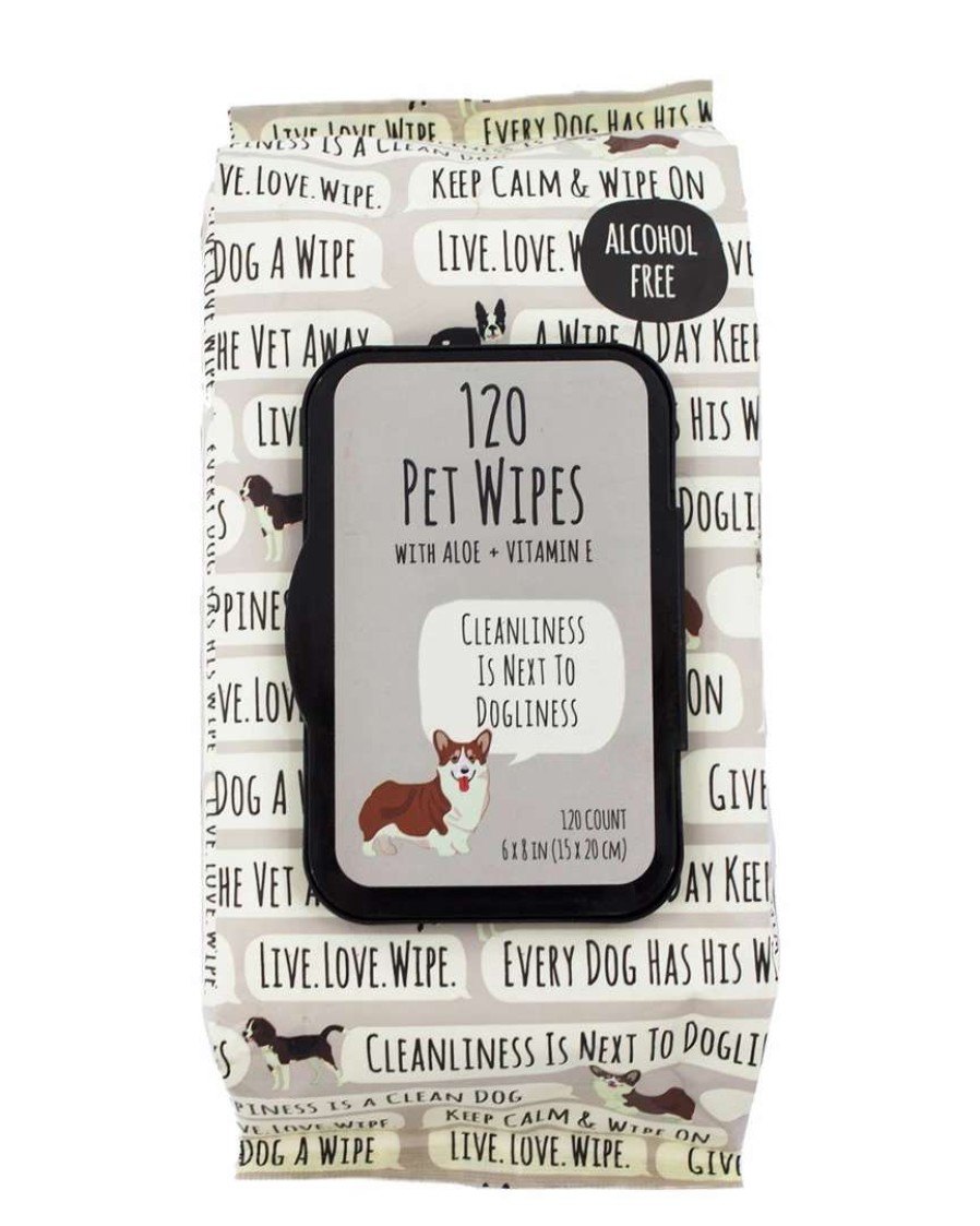 Pet Supplies * | Precious Tails 120Ct Vanilla Scent Pet Grooming Wipes Home Pet Supplies