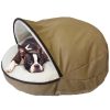 Pet Supplies * | Precious Tails Felt Round Cave Hamburger Pet Bed Home Pet Supplies