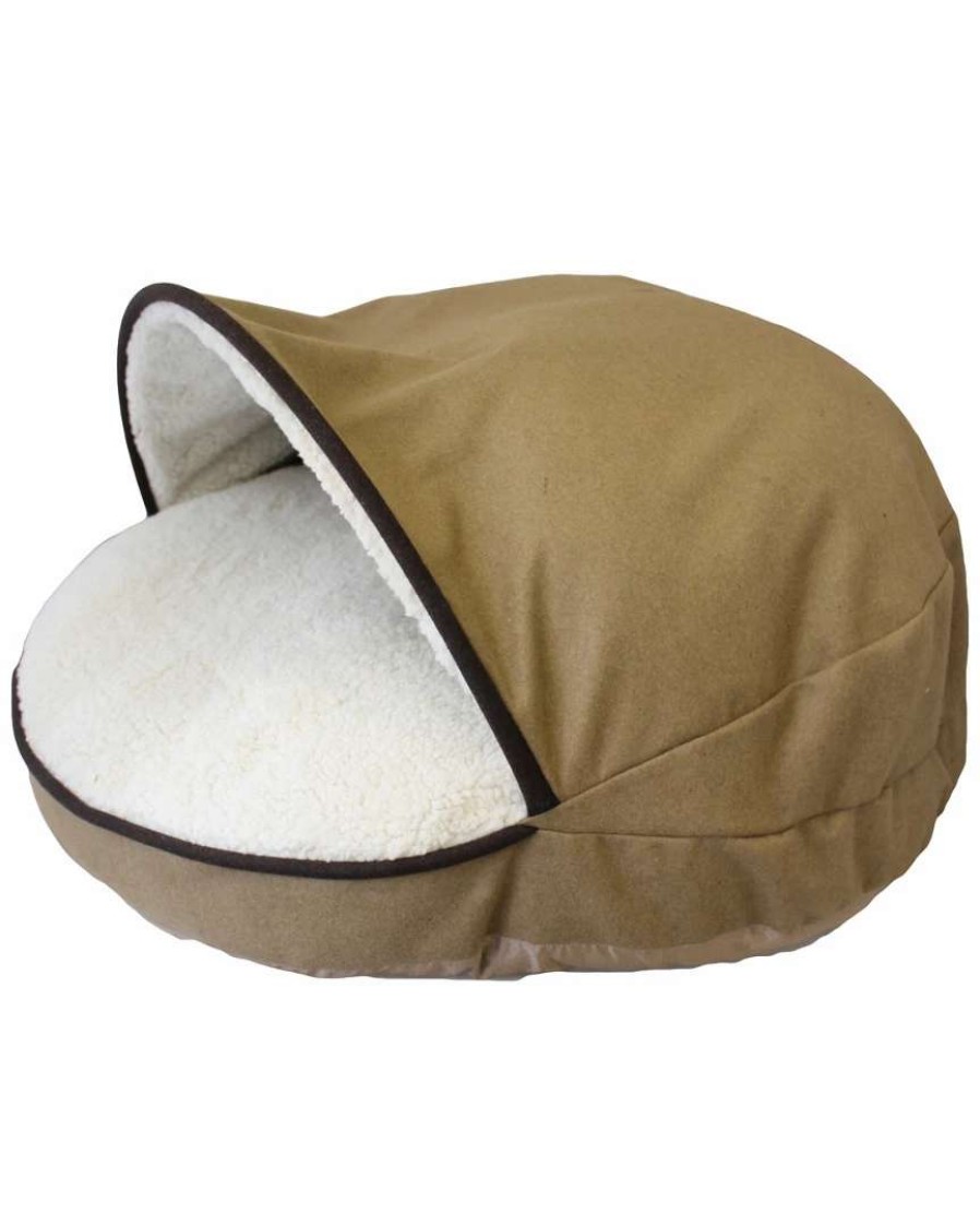 Pet Supplies * | Precious Tails Felt Round Cave Hamburger Pet Bed Home Pet Supplies