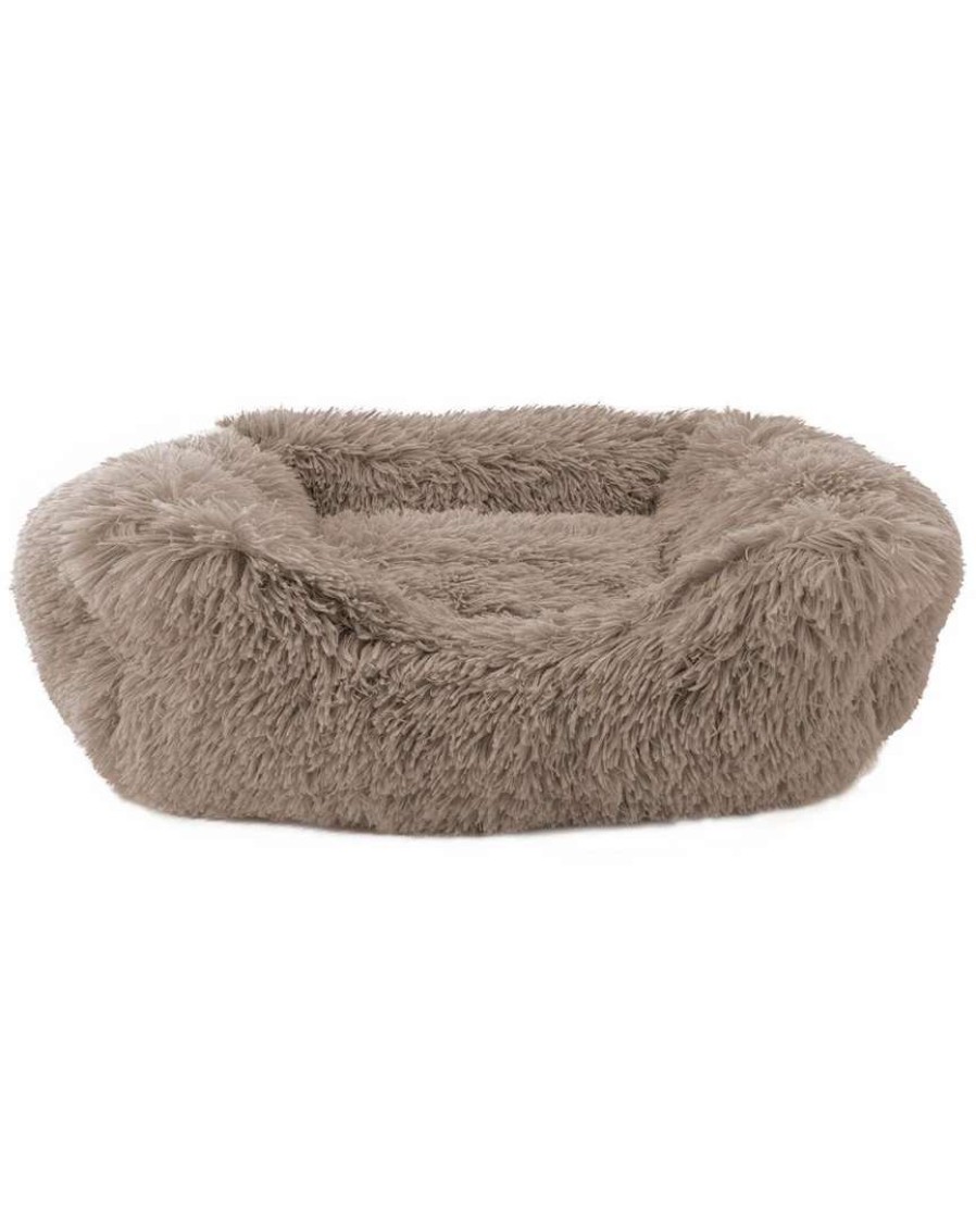 Pet Supplies * | Precious Tails Super Lux Fur Cuddler Pet Bed Home Pet Supplies