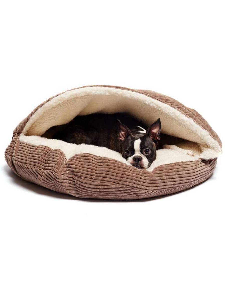 Pet Supplies * | Precious Tails Plush Corduroy Round Cave Home Pet Supplies