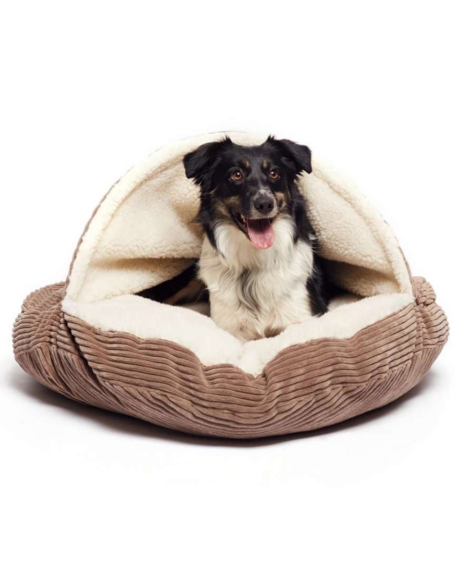 Pet Supplies * | Precious Tails Plush Corduroy Round Cave Home Pet Supplies