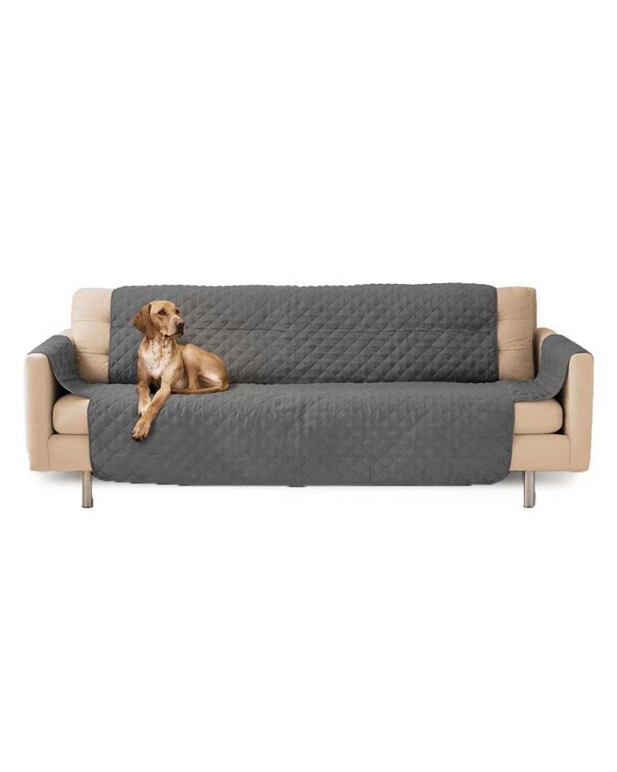 Pet Supplies * | Precious Tails Quilted Microsuede Sofa Protective Cover Home Pet Supplies