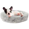 Pet Supplies * | Precious Tails Dogs Pattern Donut Bed Small Home Pet Supplies