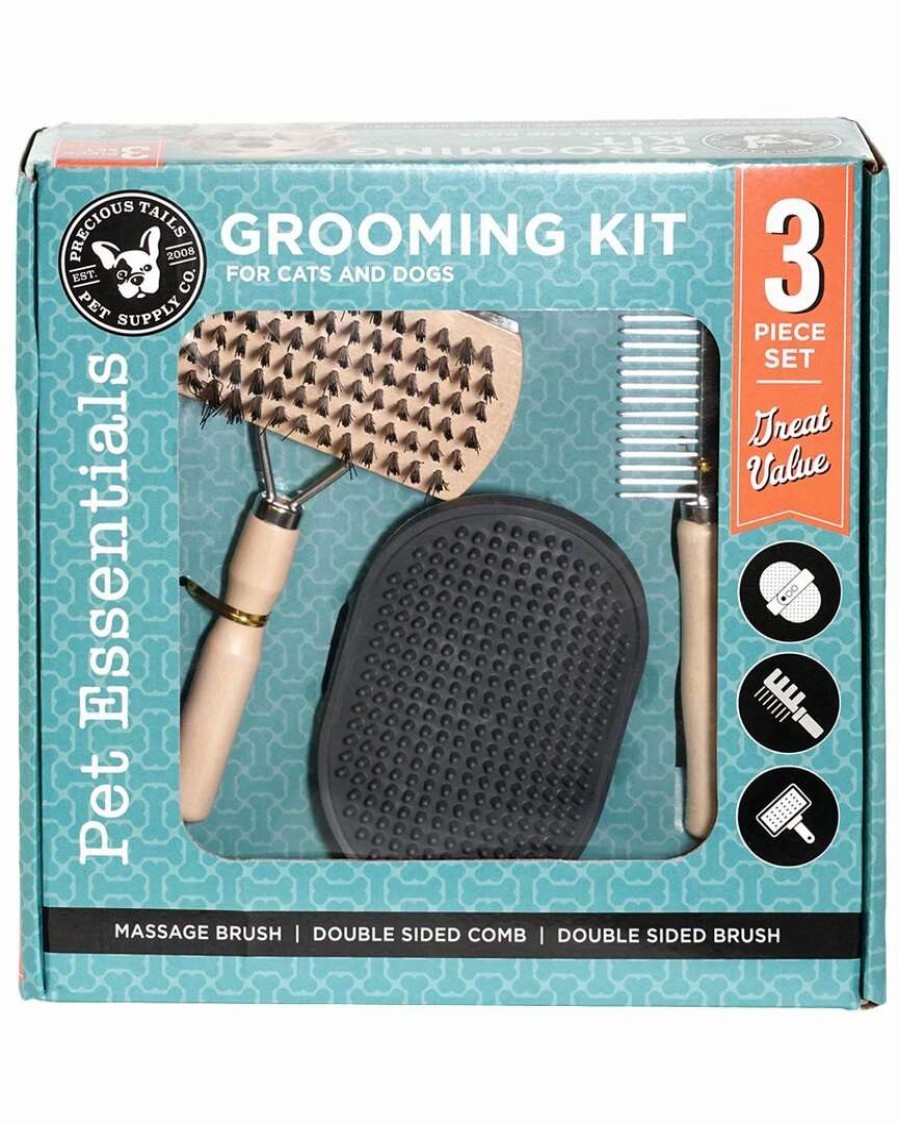 Pet Supplies * | Precious Tails 3Pc Grooming Kit Home Pet Supplies