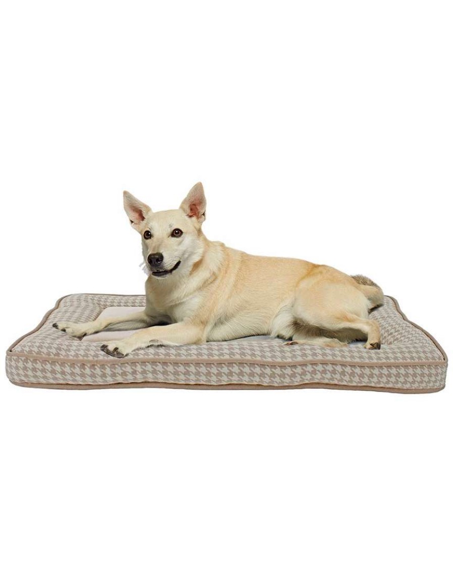 Pet Supplies * | Precious Tails Canvas & Fleece Orthopedic Fashion Crate Mat Home Pet Supplies