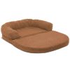 Pet Supplies * | Precious Tails Orthopedic Bolstered Fold Out Round Chaise Dog Bed Home Pet Supplies