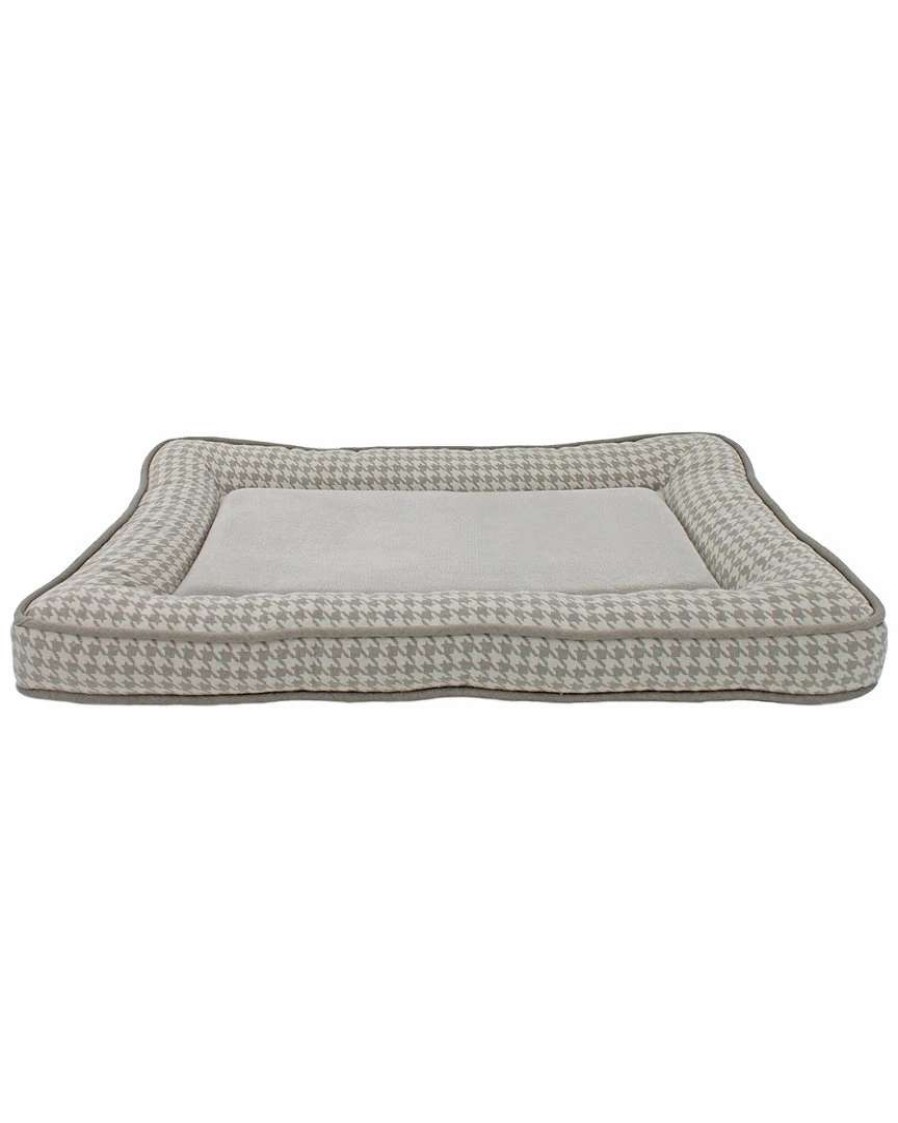 Pet Supplies * | Precious Tails Canvas & Fleece Orthopedic Fashion Crate Mat Home Pet Supplies