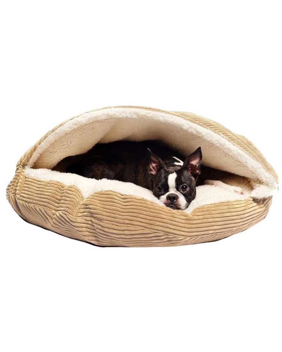 Pet Supplies * | Precious Tails Plush Corduroy Round Cave Home Pet Supplies