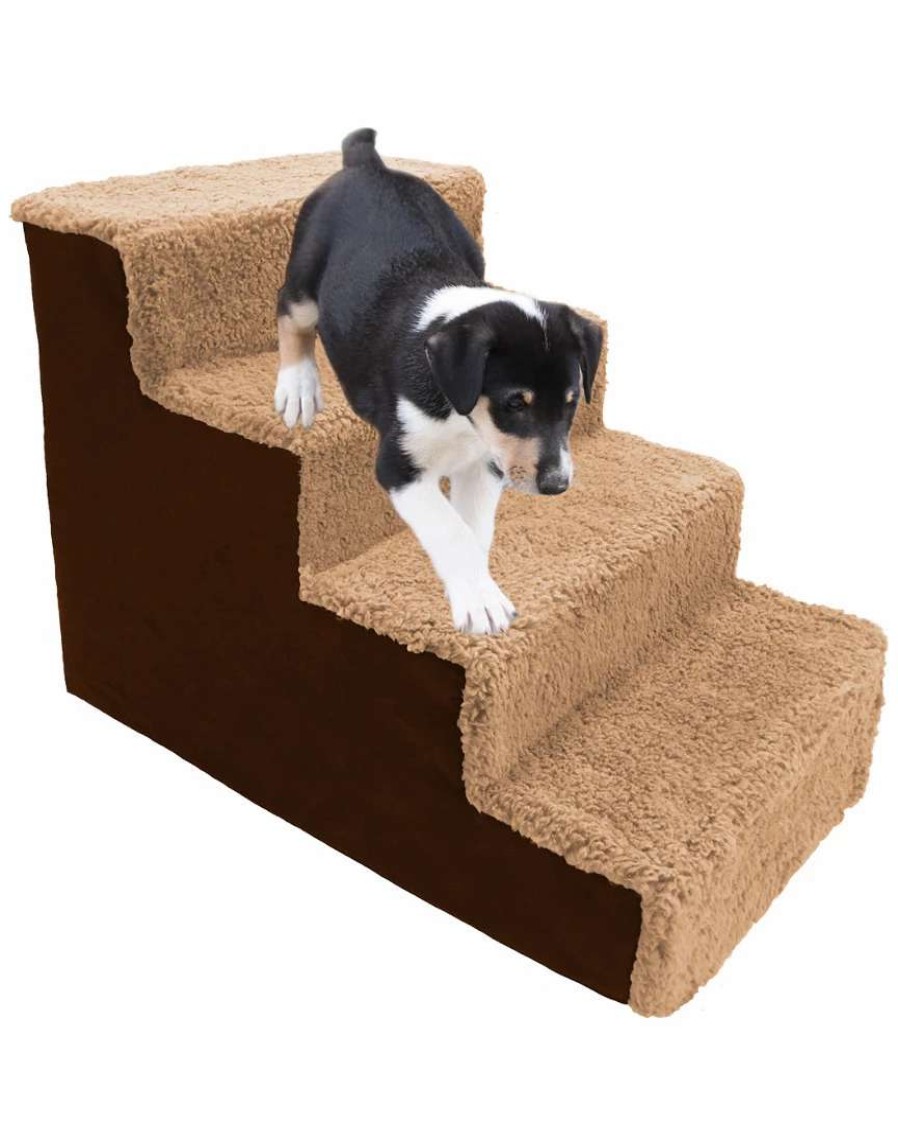 Pet Supplies * | Precious Tails 4 Step Portable Pet Stairs By Home Base Pet Supplies