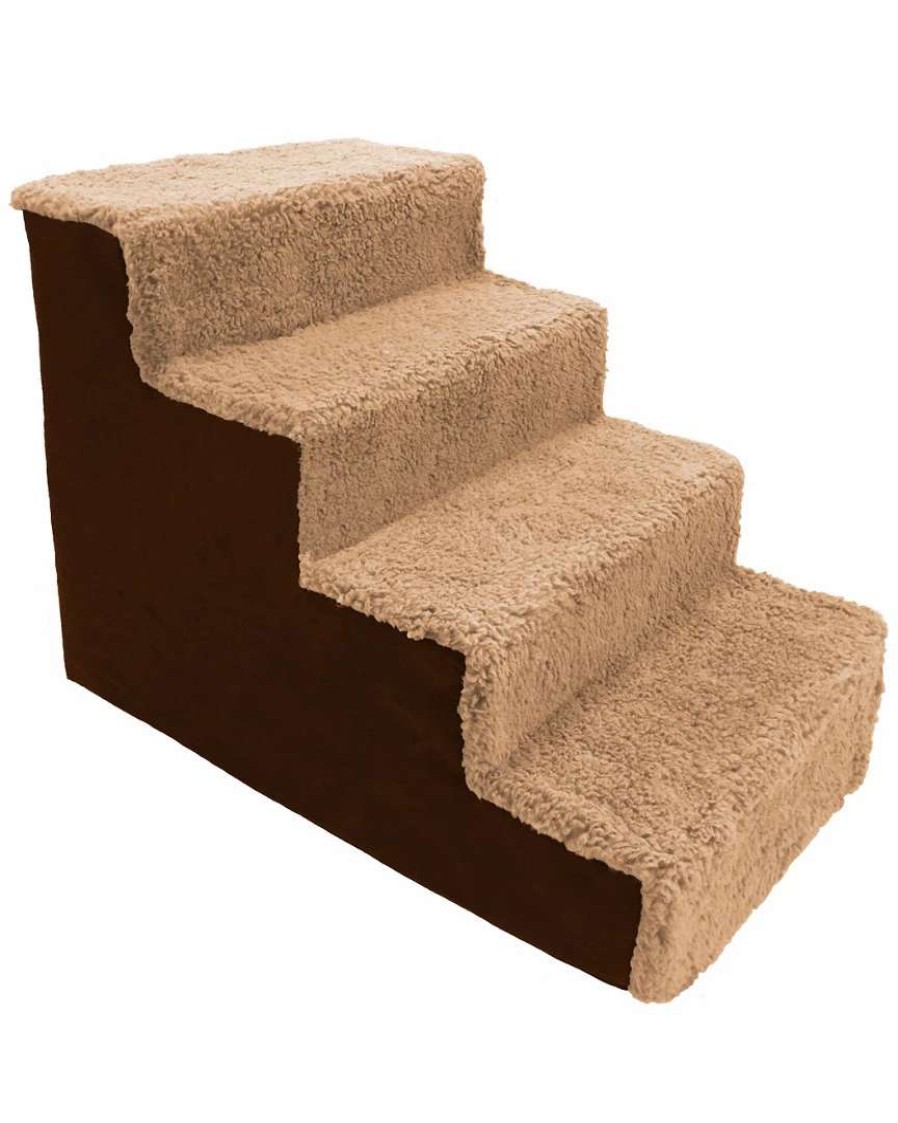 Pet Supplies * | Precious Tails 4 Step Portable Pet Stairs By Home Base Pet Supplies