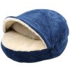 Pet Supplies * | Precious Tails Plush Corduroy Round Cave Home Pet Supplies