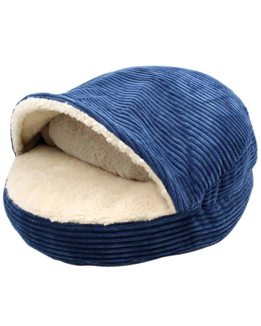 Pet Supplies * | Precious Tails Plush Corduroy Round Cave Home Pet Supplies