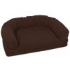 Pet Supplies * | Precious Tails Orthopedic Bolstered Fold Out Round Chaise Dog Bed Home Pet Supplies