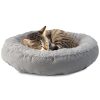 Pet Supplies * | Precious Tails Pin Dot Donut Bed Small Home Pet Supplies